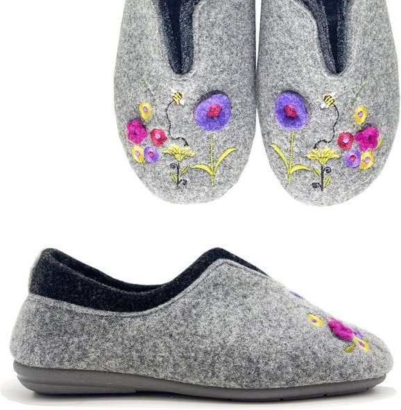 Vegane Schuhe "MayBe ® Flowers & Bees Booty" aus recycelten PET Flaschen, fair produziert