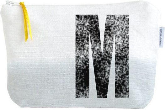 renna deluxe Kulturtasche und Kosmetiktäschchen mit Monogramm GRAU