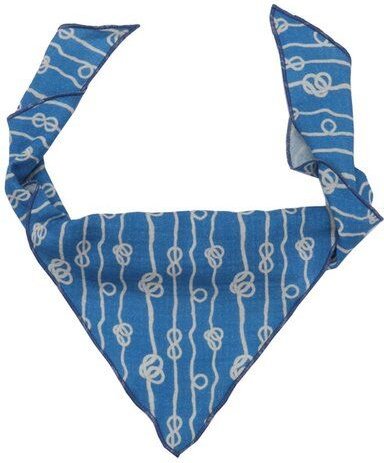 Nachhaltiges Walkiddy Dreieckstuch Sailor's Knot - Müsli, Dunkelblau, Umweltfreundlich & Allergikerfreundlich – GOTS zer...