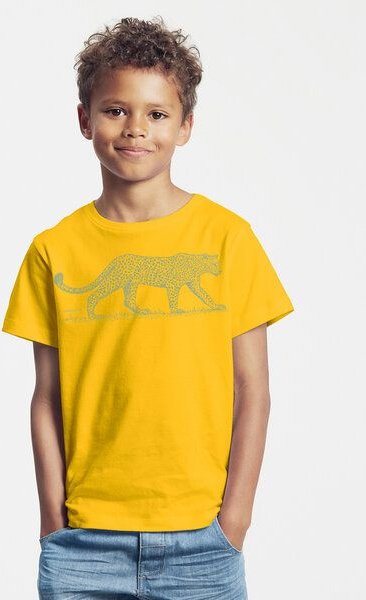Peaces.bio - handbedruckte Biomode Bio-Kinder T-Shirt Leopard