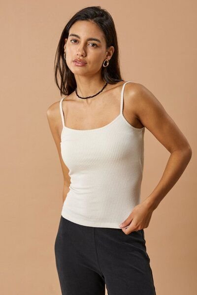 Narah Soleigh Rib Spaghettiträger-Top aus TENCEL Modal Mix