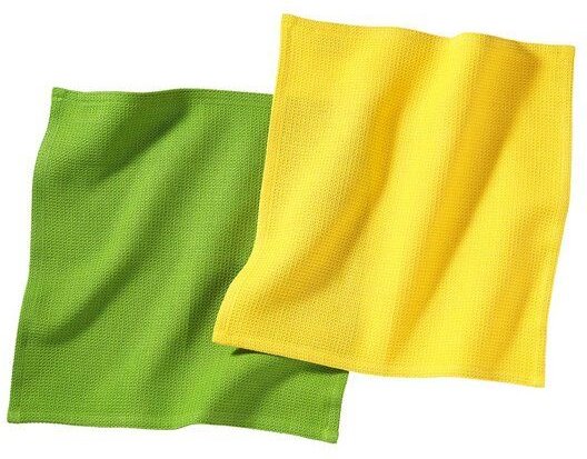 weltPartner 2er-Set Spültücher fair + aus Bio-Baumwolle, 30x30 cm