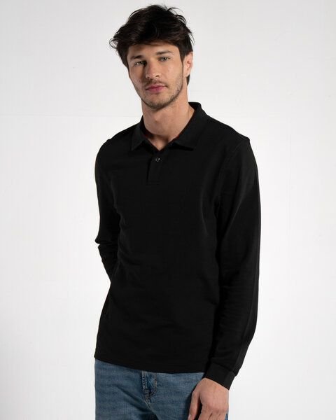 GORG Herren Langarm Poloshirt aus Bio-Baumwolle