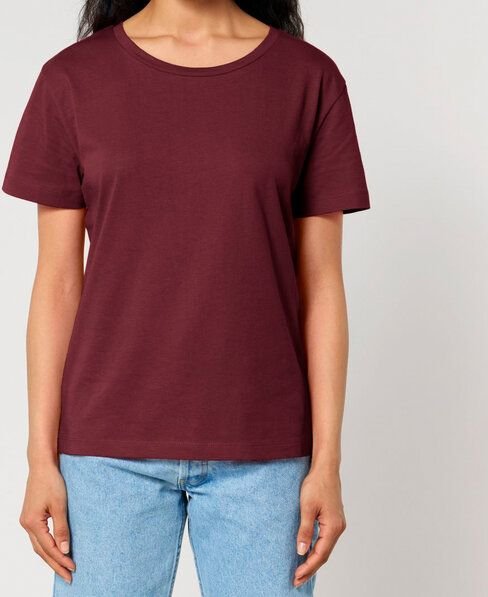FAIRTICKEN BASICS Damen Basic Rundhals T-Shirt aus 100% Bio-Baumwolle