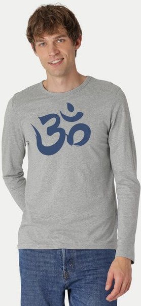 Peaces.bio - handbedruckte Biomode Bio-Herren-Langarmshirt "OM"