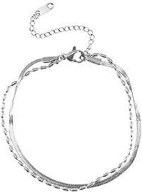 Layer Armband in ca. 22 cm x 3mm (inkl. 6cm Verlängerungskette) von Elektropulli