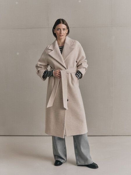 LANIUS Walkmantel mit Revers (GOTS)