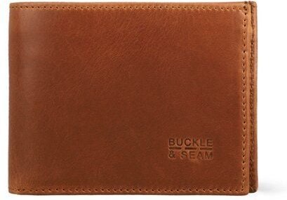 Buckle & Seam Leder Portemonnaie Bill