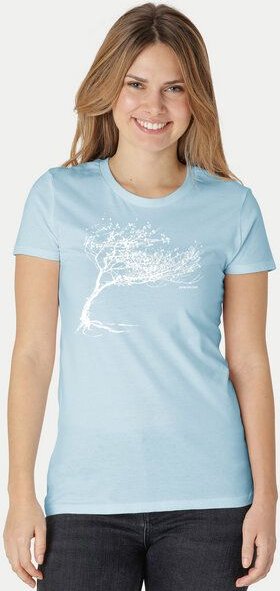Peaces.bio - handbedruckte Biomode Bio-Damen-T-Shirt "Windy Tree"