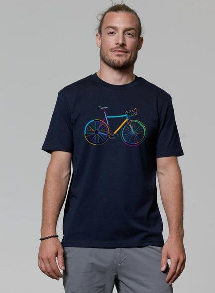 watapparel T-Shirt Fahrrad by night