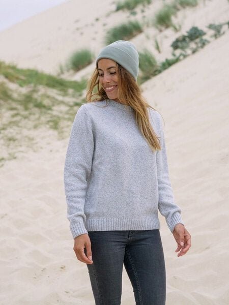 FUXBAU Frauen Merino Strickpullover