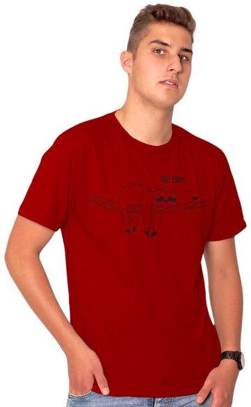 HANDGEDRUCKT "Not Today..." Männer T-Shirt reine Biobaumwolle (kbA)