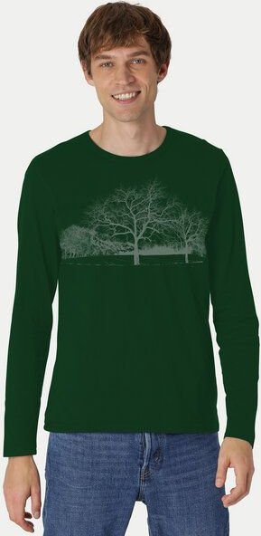 Peaces.bio - handbedruckte Biomode Herren Langarmshirt Landscape
