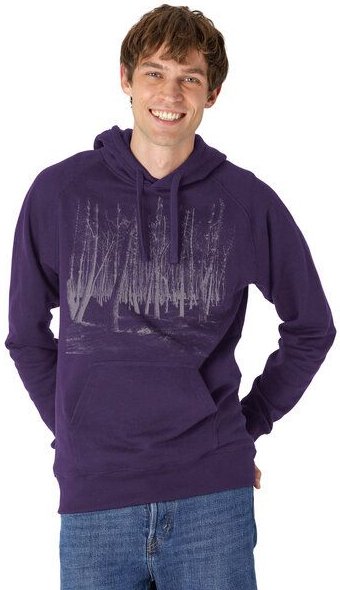Peaces.bio - handbedruckte Biomode Hoodie Woodland Herren