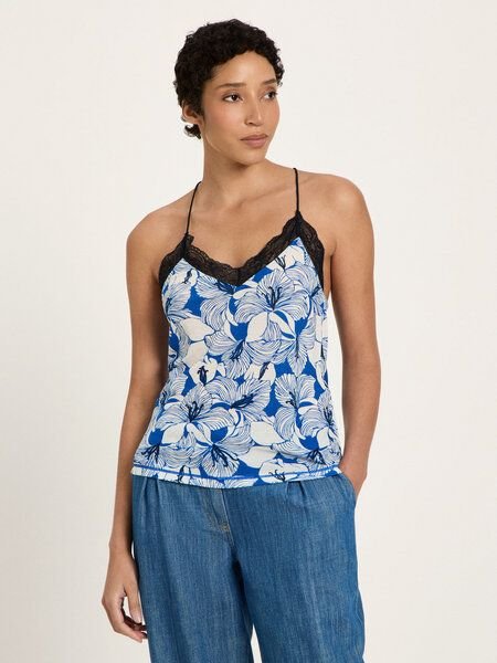 LANIUS Spitzentop aus TENCEL