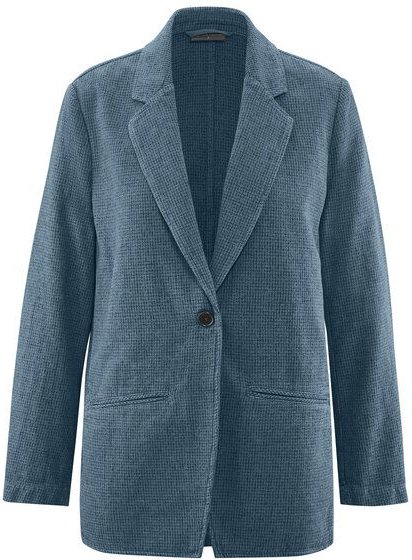 HempAge Damen Blazer Pepita Hanf/Biobaumwolle