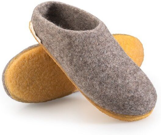 Thumbnail - naturling Filz Damen Hausschuhe - Slipper mit Kautschuksohle