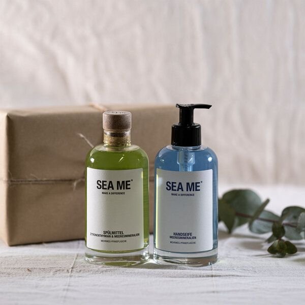 SEA ME Nachhaltiges Küchen-Duo: Vegane Handseife & Spülmittel (in zerooo Mehrweg)