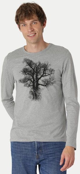 Peaces.bio - handbedruckte Biomode Bio-Herren-Langarmshirt "Chestnut"