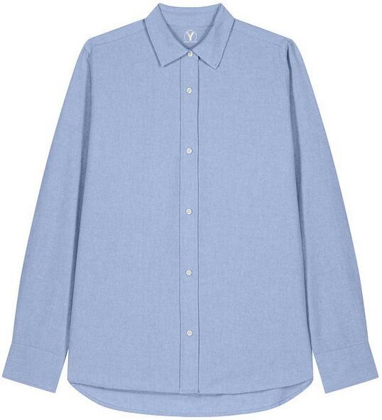 YTWOO Damen-Oxford-Hemd aus Bio-Baumwolle