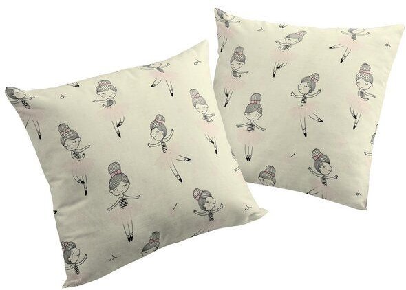 Nature by Adam Kissenhülle für Kinder aus 100% Bio-Baumwolle - Made in Germany - Ballerina