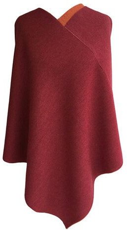 austriandesign.at DreieckPoncho reversibel dick aus extrafeiner Merinowolle