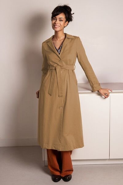 l'amour est bleu Trenchcoat aus Bio-Baumwolle