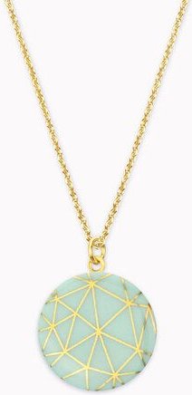 lille mus Halskette mit Porzellananhänger GEO Porzellanschmuck