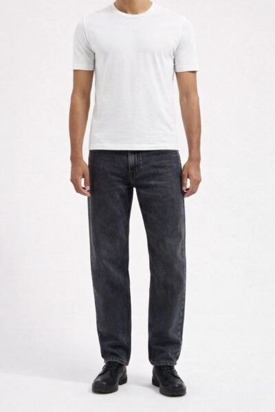 MUD Jeans Herren Jeans "Ben Mid Baggy - Black Vintage"