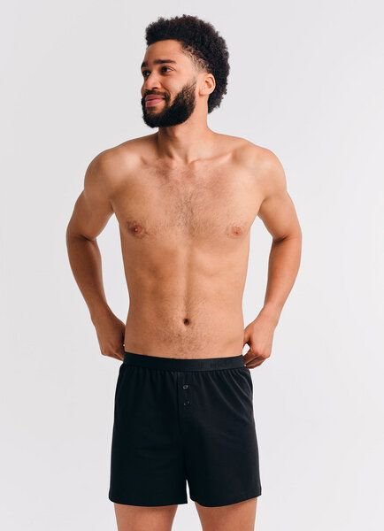 erlich textil Casual Cotton Boxers, weite Boxershorts aus Bio-Baumwolle, made in Europe