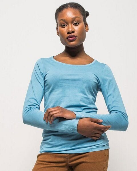 Alma & Lovis Langarmshirt aus 100% Bio-Baumwoll-Jersey (kbA) | Pure Shirt