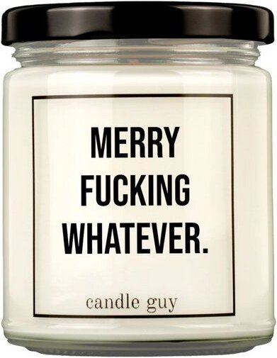 Candle Guy Duftkerze Merry Fucking Whatever. aus Sojawachs
