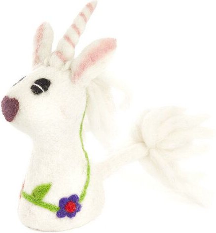 short'n'pietz Weisses Einhorn als Filz Eierwärmer