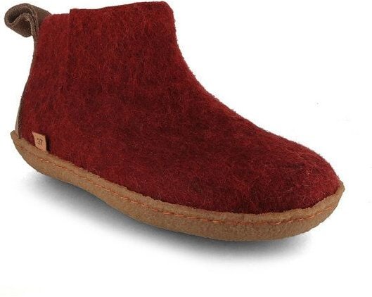 WoolFit Yeti Filzboots hohe Hausschuhe mit Naturgummisohle, handgefilzt aus 100% Wolle