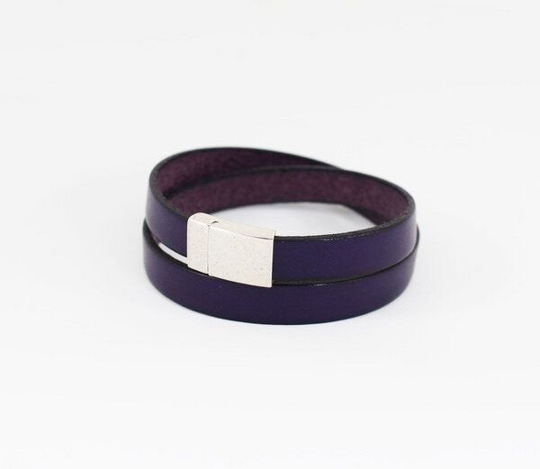 Mitienda Shop Lederarmband mit Magnetverschluss Unisex