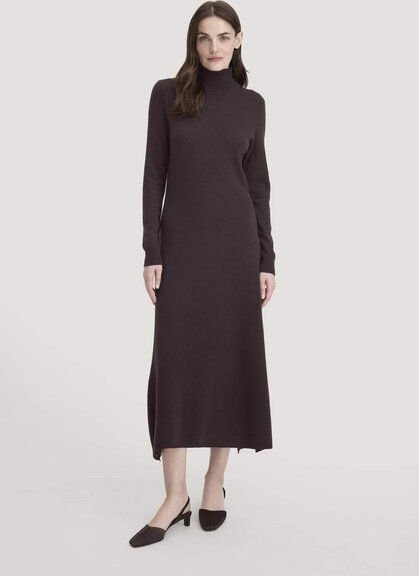 hessnatur Strick Kleid Regular aus Bio-Schurwolle mit Kaschmir