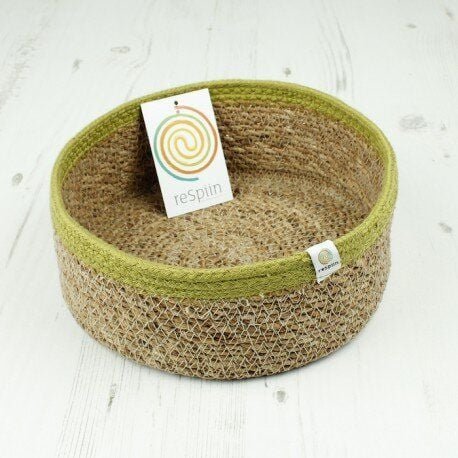 reSpiin Veganer Aufbewahrungskorb medium aus Jute Ø 21 cm