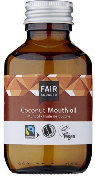 FAIR SQUARED Mundöl Coconut 100 ml, ayurvedisches Ölziehen, Zero Waste