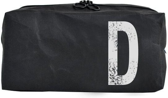 renna deluxe Kulturbeutel oder Kosmetiktasche mit Monogramm, vegan, SCHWARZ