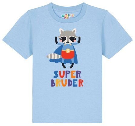 watabout.kids T-Shirt Kinder Waschbär Superbruder