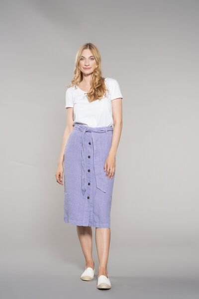Feuervogl fv-Sin:ga | Midi Skirt | Pure Linen