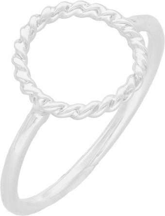 pakilia Silber Ring Kreis geflochten Fair-Trade und handmade