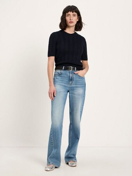 LANIUS Kurzarmpullover (GOTS) aus Bio-Baumwolle