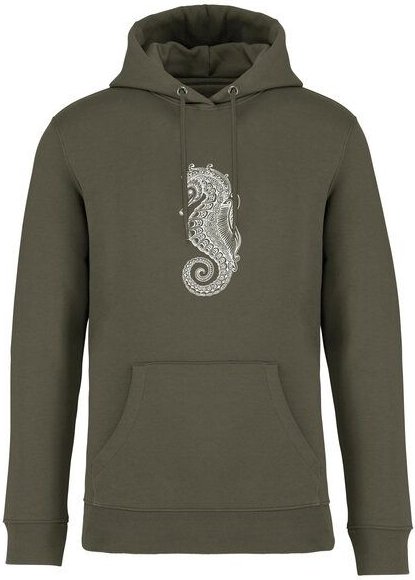 Brandless Basic Bio Unisex Hoody Nr. 4 Seepferd 350g/m²