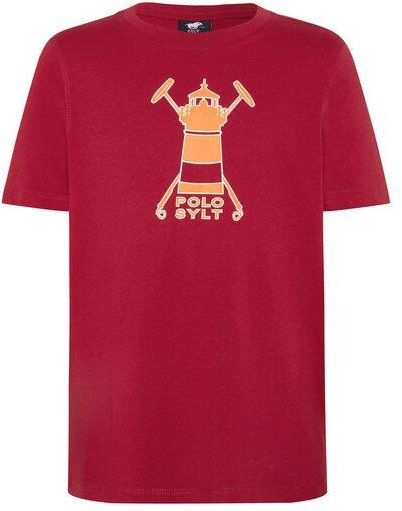 Thumbnail - Polo Sylt Jungen-Shirt mit Leuchtturm und Logo