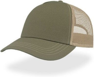 Atlantis Headwear Freizeit-Truckercap aus recyceltem Polyester-Segeltuch