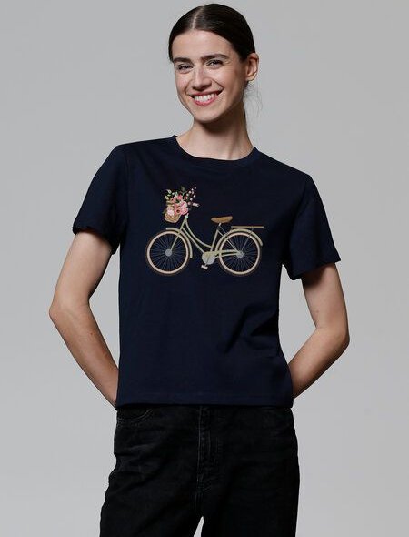 watapparel T-Shirt Frauen Damenfahrrad