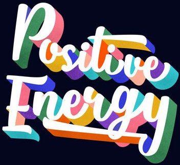 Photocircle Poster / Leinwandbild - Positive Energy- typography