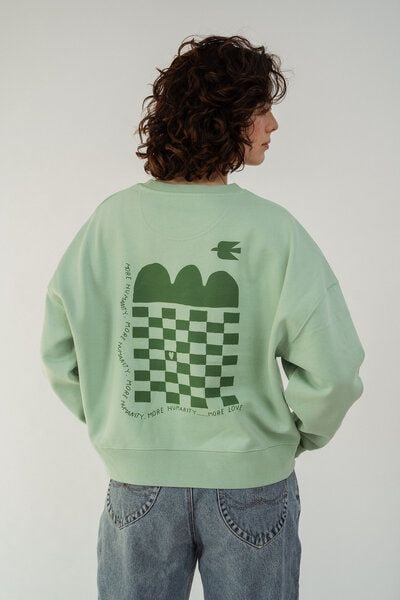 Kultgut Artdesign - Biofair- Pulloversweater im Boxistyle / More Humanity.