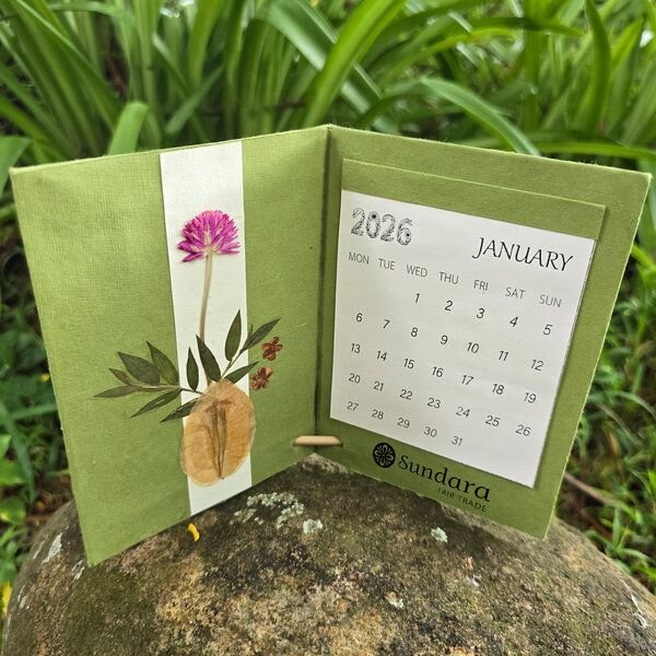 Sundara Nachhaltiger Jahres-Tischkalender 2026 BLOOMING NATURE